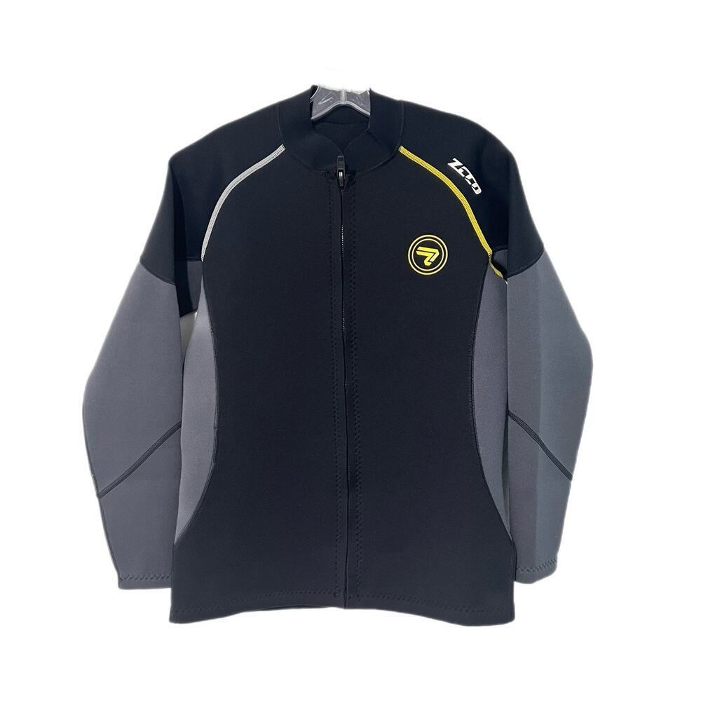 Wetsuit Men's 1.5mm Neoprene Wetsuits Jacket XL Front Zipper Long Sleeves
